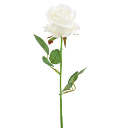 Picture of 45cm SINGLE ROSE IVORY