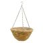 Picture of CORN ROPE ROUND PLASTIC LINED HANGING BASKET 12 INCH