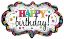 Picture of ANAGRAM 27 INCH XL FOIL BALLOON HAPPY BIRTHDAY - MARQUEE