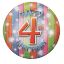 Picture of ANAGRAM 17 INCH FOIL BALLOON - HAPPY 4TH BIRTHDAY
