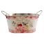 Picture of 22cm METAL OVAL PLANTER WITH EARS - FLOWER SHOP