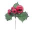 Picture of CHRISTMAS PICK WITH BAUBLES RED X 72pcs
