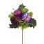 Picture of XMAS PARCEL CONE AND GLITTER PICK ON 50cm WOODEN STICK PURPLE X 10pcs