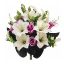 Picture of 48cm LARGE EASTER LILY AND ROSEBUD BUSH LAVENDER/CREAM