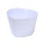 Picture of 14cm HEART SHAPED CARDBOARD POT PEARL WHITE X 10pcs