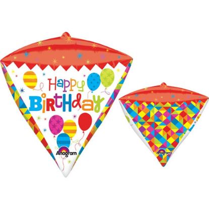 Picture of ANAGRAM 17 INCH FOIL BALLOON HAPPY BIRTHDAY DIAMOND