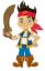Picture of ANAGRAM 75 INCH XL AIR WALKERS FOIL BALLOON - JAKE AND THE NEVER LAND PIRATES