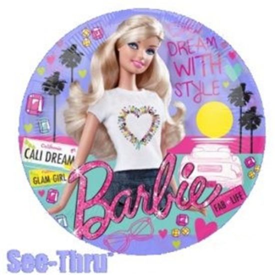 Picture of ANAGRAM 26 INCH XL FOIL SEE-THRU BALLOON - BARBIE