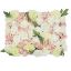 Picture of FLOWER WALL WITH PEONIES ROSES AND CARNATIONS 60cm X 40cm IVORY/PINK