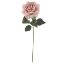 Picture of 74cm LUXURY LARGE SINGLE VELVET TOUCH OPEN ROSE VINTAGE PINK