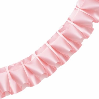 Picture of 50mm PRE PLEATED RIBBON X 32 METRES LIGHT PINK