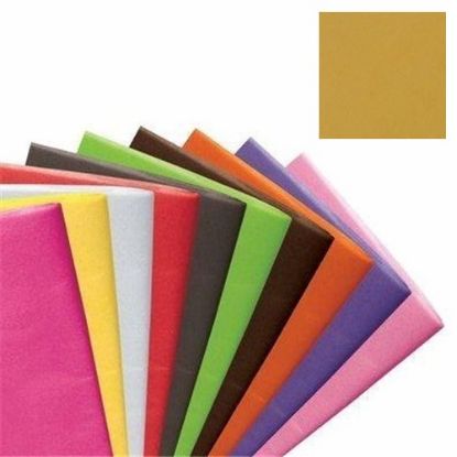 Picture of TISSUE PAPER 500 x 750mm (17gsm) X 48 SHEETS METALLIC GOLD