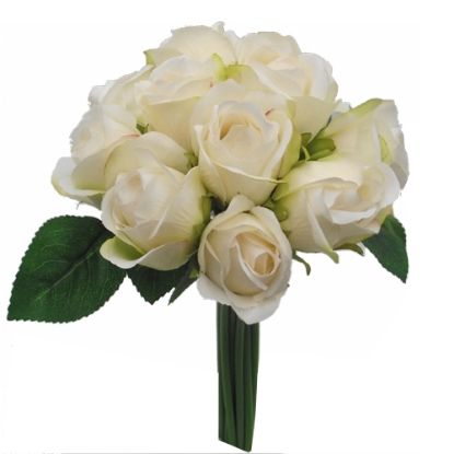 Picture of 27cm ROSEBUD BUNDLE (11 HEADS) CREAM