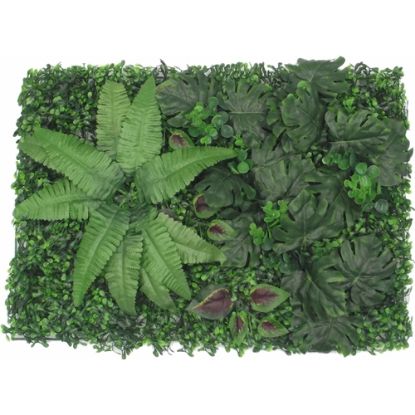 Picture of MIXED FOLIAGE WALL MAT 60cm X 40cm GREEN