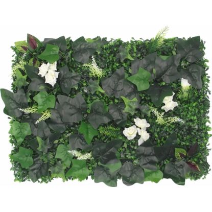 Picture of MIXED FOLIAGE WALL MAT 60cm X 40cm GREEN