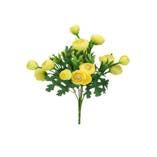 Picture of 28cm MINI RANUNCULUS BUSH YELLOW