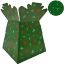 Picture of BOUQUET BOX GLOSSY - MULTI COLOUR STARS GREEN X 30pcs