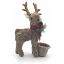 Picture of 25cm NATURAL STRAW STANDING REINDEER WITH PLASTIC POT