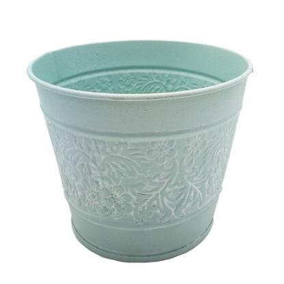 Picture of 11.5cm METAL POT PASTEL GREEN