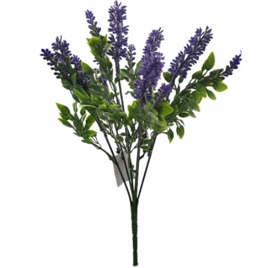 Picture of 34cm PLASTIC LAVENDER BUSH PURPLE