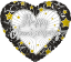 Picture of FS BALLOONS 18 INCH HOLOGRAPHIC FOIL BALLOON - HAPPY ANNIVERSARY HEART SILVER/BLACK/GOLD
