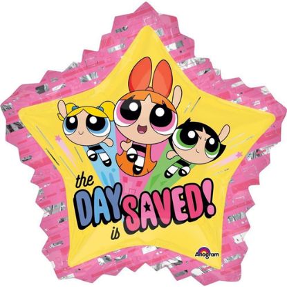 Picture of ANAGRAM 34 INCH SUPER SHAPE FOIL BALLOON - POWERPUFF GIRLS