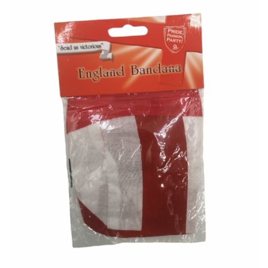 Picture of COTTON ENGLAND BANDANA RED AND WHITE