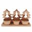 Picture of 18cm METAL CHRISTMAS TEALIGHT HOLDER - TREES ROSE GOLD X 2pcs