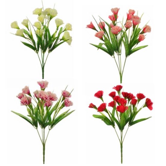 Picture of 32cm CARNATION BUSH ASSORTED X 36pcs