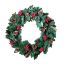 Picture of 50cm (20 INCH) CHRISTMAS SPRUCE WREATH WITH CINNAMON BELLS CONES AND BERRIES GREEN/NAT/RED