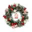 Picture of 50cm (20 INCH) LUXURY CHRISTMAS SPRUCE AND PINE WREATH GREEN/RED/WHITE