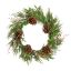 Picture of 60cm (24 INCH) CHRISTMAS PINE AND FOLIAGE WREATH WITH CONES GREEN/NATURAL