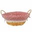 Picture of 30cm ROUND GINGHAM CLOTH LINED BASKET RED