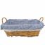 Picture of 33cm RECTANGULAR GINGHAM CLOTH LINED BASKET LIGHT BLUE