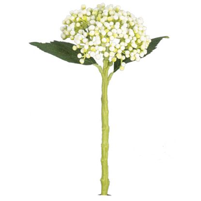 Picture of 32cm PLASTIC HYDRANGEA BUD IVORY