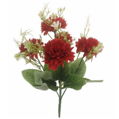 Picture of 30cm SPIKY MUM BUSH BURGUNDY (DARK RED)