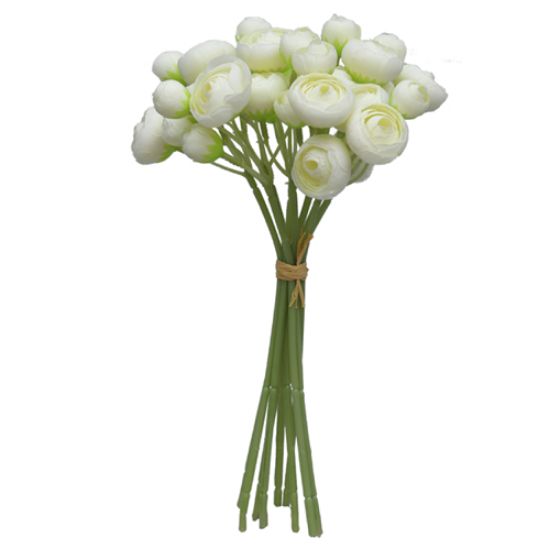 Picture of 30cm MINI RANUNCULUS BUNDLE IVORY