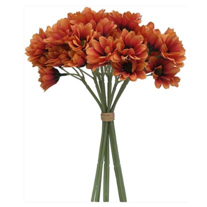 Picture of 30cm MINI GERBERA BUNDLE BURNT ORANGE