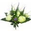 Picture of 50cm ROSE PEONY AND ASTILBE BUSH PURPLE/IVORY