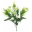 Picture of 36cm PLASTIC MIXED FOLIAGE BUSH WHITE/GREEN