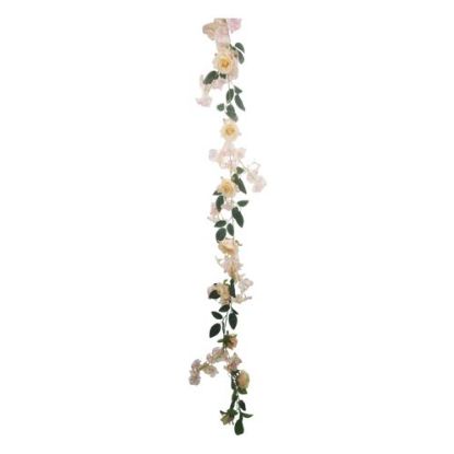 Picture of 182cm ROSE AND HYDRANGEA GARLAND LIGHT PINK/PEACH