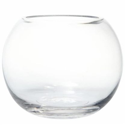 Picture of 25cm LARGE GLASS FISH BOWL GLOBE VASE