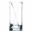 Picture of 30cm GLASS TWISTED SQUARE FLOWER VASE CLEAR