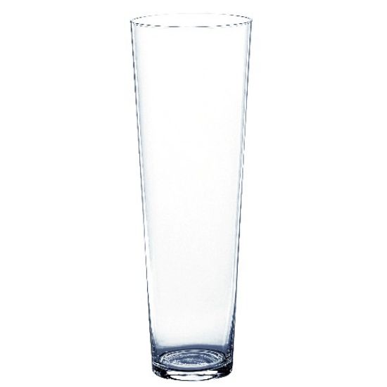 Picture of 34cm GLASS CONICAL VASE CLEAR