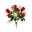 Picture of 34cm ROSEBUD BUSH (12 HEADS) RED/WHITE