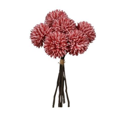 Picture of 22cm POM POM BUNDLE (6 HEADS) AUTUMN VINTAGE PINK