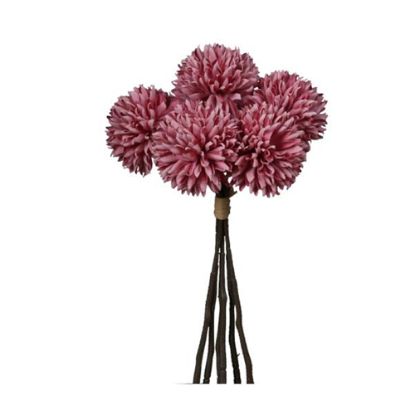 Picture of 22cm POM POM BUNDLE (6 HEADS) AUTUMN MAUVE