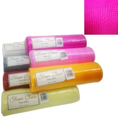 Picture of POLY DECO MESH 26cm (10 INCH) X 10yards FUCHSIA