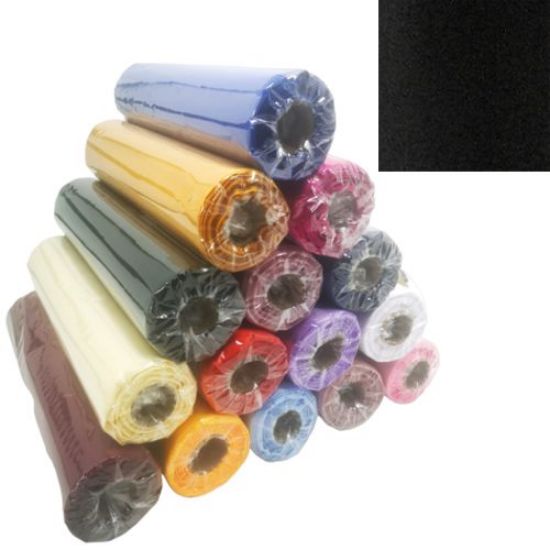 Picture of SATIN FABRIC 29cm X 20metres BLACK