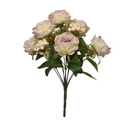 Picture of 43cm CAMELLIA ROSE BUSH CREAM/LILAC